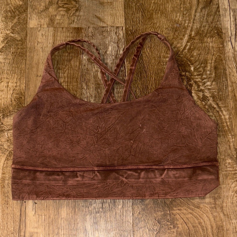 Lululemon energy bra LL NULUX wash BROWN